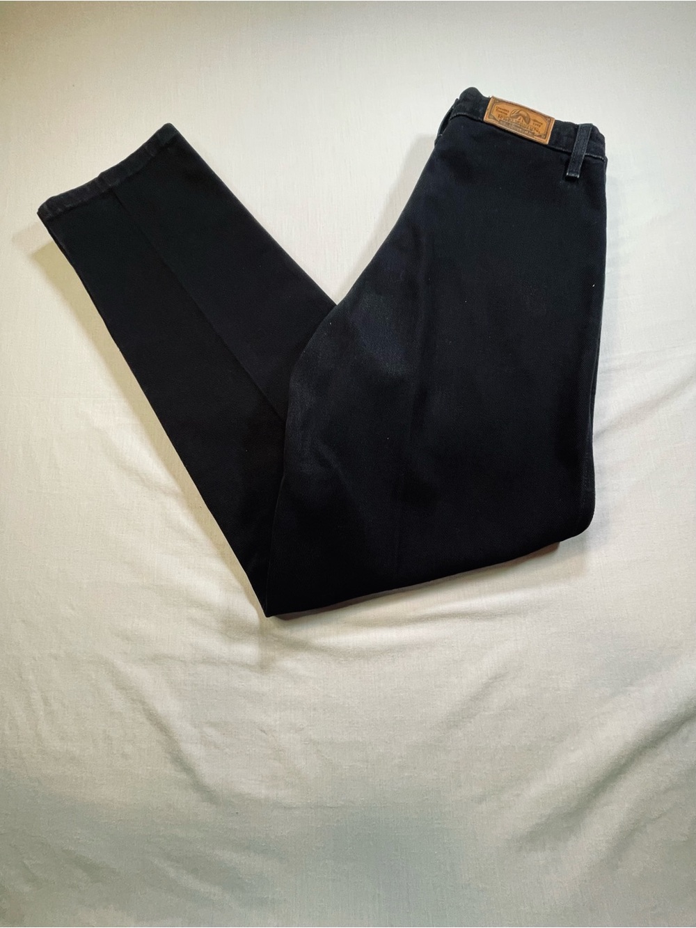 Vtg Rockies Mountain Bareback Mom Jeans Sz 30/13 High Rise Black Denim USA